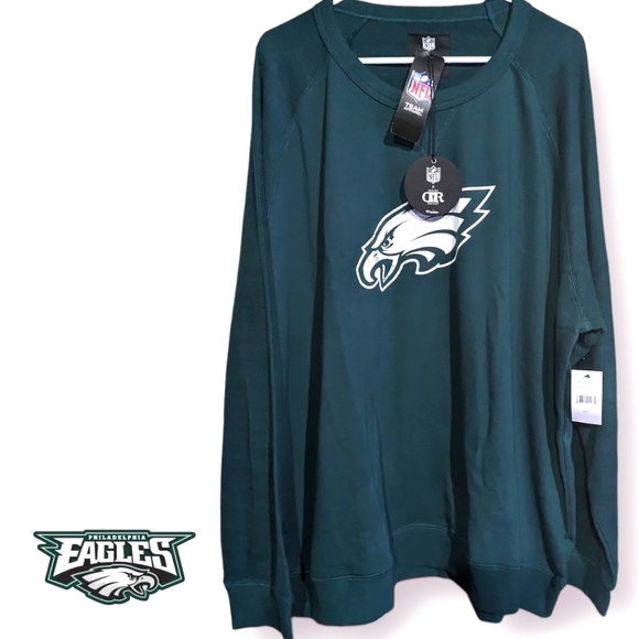 NWT Darius Rucker NFL Philadelphia Eagles Sweatshirt Green 3XL - Picture 1 of 4